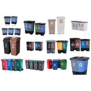 издухана кошница за сортиране на отпадъци