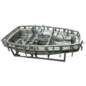 форма за ротационно формоване на корпус на лодка